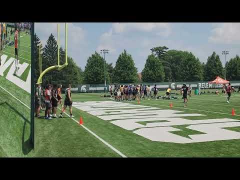 Video of Mekhi Forward LB 2024 Michigan State University Prospect Camp 6-21-23
