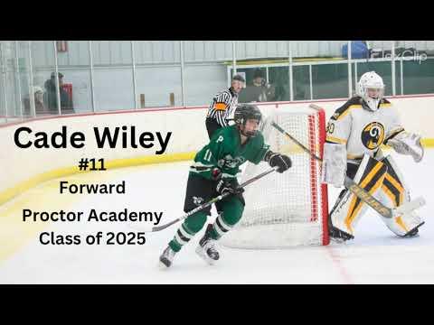 Video of Cade Wiley #11 Proctor Academy Hockey Highlight Reel