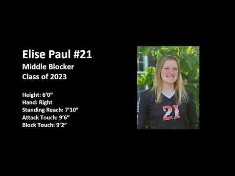 Video of Elise Paul - 2021 USAV GJNC Highlights