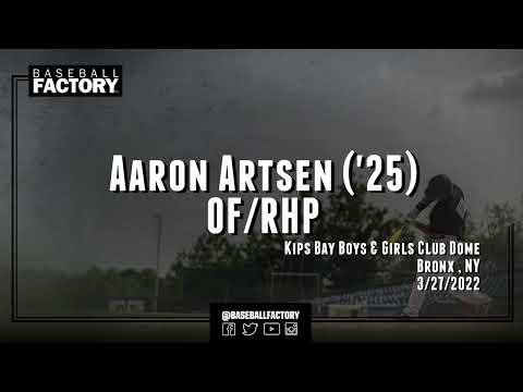 Video of Aaron Artsen '25 Baseball Factory