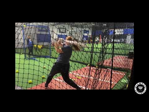 Video of Hitting, 1/22/23, Working on outside pitches, extension and follow through