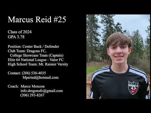 Video of Marcus Reid #25 Fall 22 Highlights