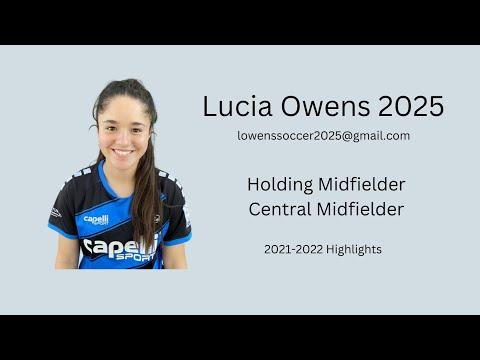 Video of Lucia Owens 2021/22 Highlights