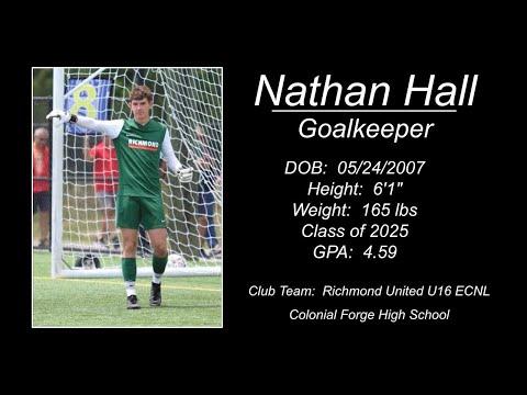 Video of Nathan Hall U16 Full Goalkeeper Highlights- Richmond United ECNL