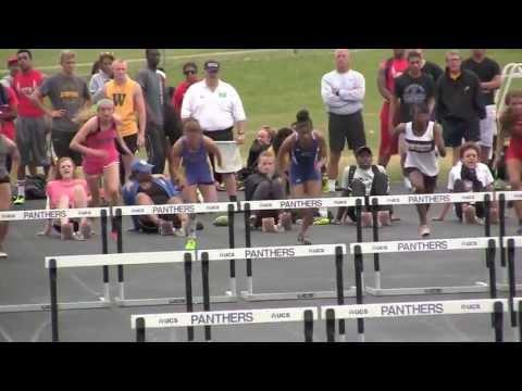 Video of 100mH PR 14.61 4x400m Split 57.8