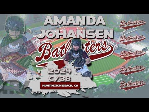 Video of 2024 Amanda Johansen Catcher and 3rd Base, Softball Skills Video