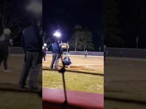Video of Hit off Center field fence