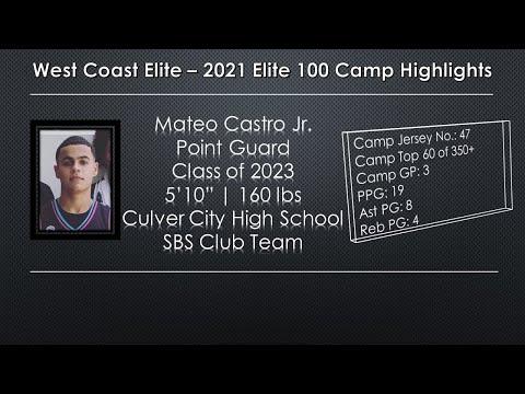 Video of Mateo Elite 100 Camp 2