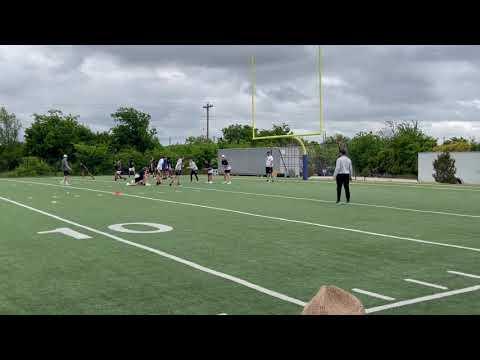 Video of Ace 8th grade QB Drills (white hat)