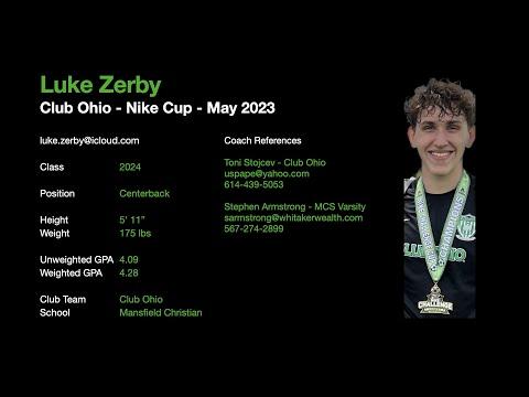 Video of Luke Zerby-Club Ohio-Nike Cup 2023