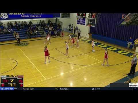 Video of Caitlyn Pickett #12 White Jersey PF/C Highlights Baltic vs MCM & Chester