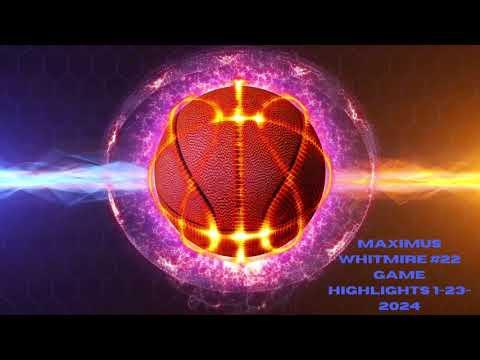Video of Maximus Whitmire #22 Game Highlights 1-23-2024