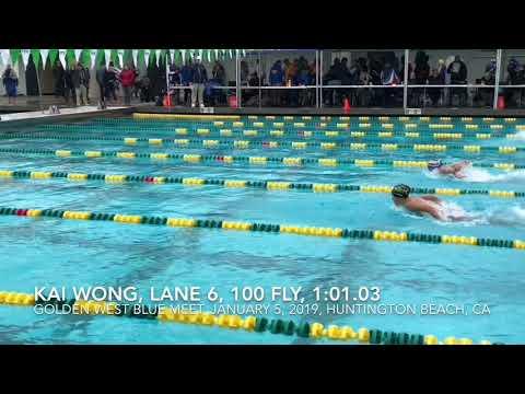 Video of 100 fly - 1:01.03 - 1/5/19