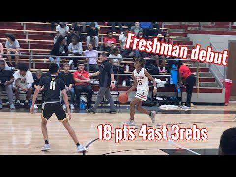 Video of Jayden Jones Freshman Varsity debut/scrimmage 18pts 4ast 3rebs