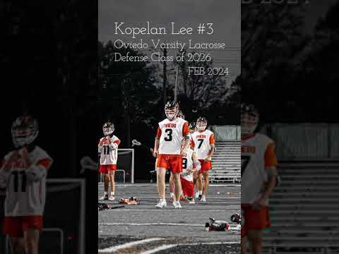 Video of Kopelan Lee #3 | Oviedo Lacrosse Highlights | Varsity Defense Class of 2026