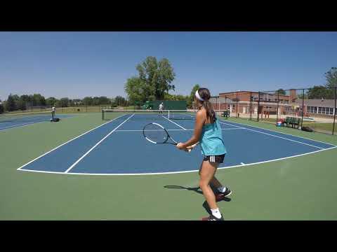Video of Kaya Rand college tennis recruiting video 2020