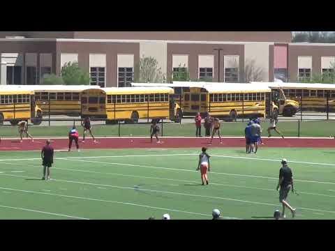 Video of 4x1 relay, 1st leg, 11.3 split