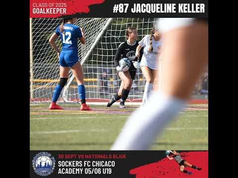 Video of Jacqueline Keller | 09.30.23 Sockers vs Nationals Blue 06 U19 GA Highlights