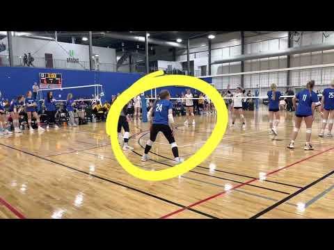 Video of Breanna Franklin 2024 DS/Libero tournament highlights (Iowa Invite 1/29/23)