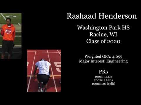 Video of Rashaad’s Junior Track Season