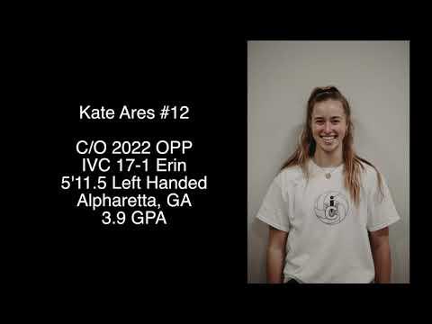 Video of Kate Ares 5’11.5 Lefty OPP 2022 17-1 Erin