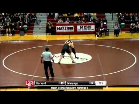 Video of Varsity Wrestling: Marengo v Harvard - Start at 22:35 