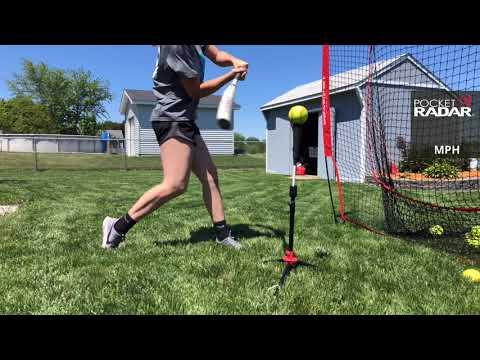 Video of Exit Velocity 65 during backyard practice