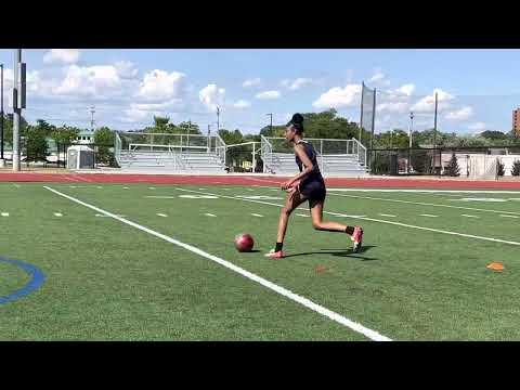 Video of Skill Video 1 - Dribbling through cones + Shooting