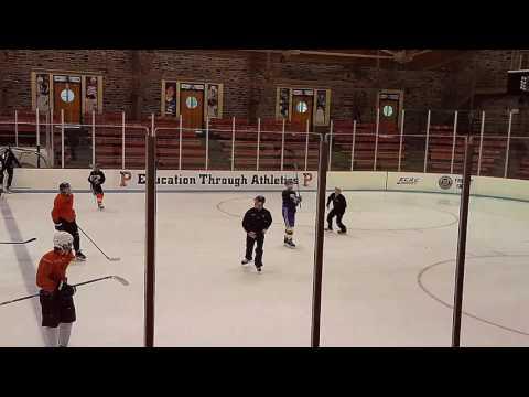 Video of Princeton Univ Elite Hockey Showcase Black #3 Defense Blue Line Goal @21s Blue Brzrs/Hlmt