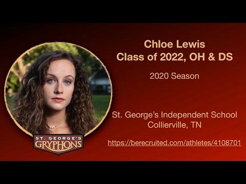 Video of Chloe Lewis, Class of 2022, OH & DS, 2020 School Season