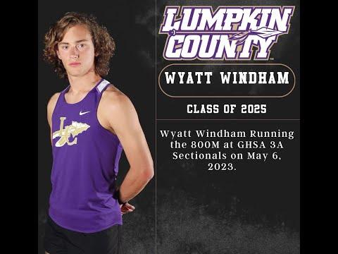 Video of Wyatt Windham Running the 800M (2:01.34) at GHSA 3A Sectionals on May 6, 2023