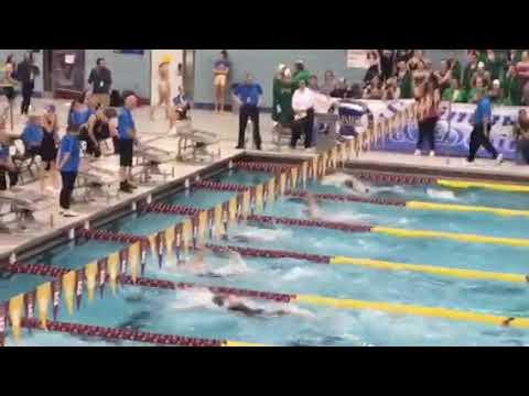 Video of Kelsey Kocon - 100 Back Class AA State High School Swimming at U of MN Nov 2018