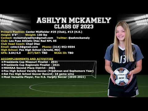 Video of Ashlyn Mckamely highlight video 