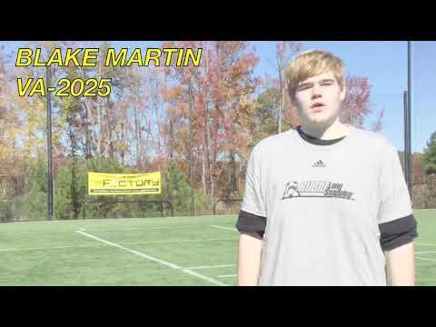 Video of Blake Martin long snaps at Rubio camp