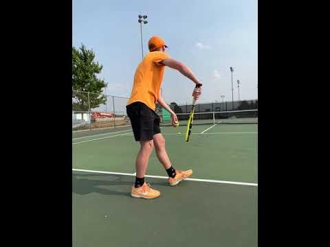 Video of Tennis groundstrokes and serves