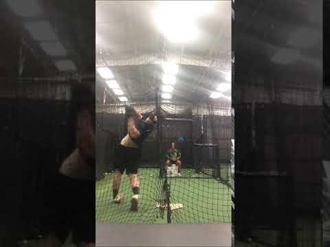 Video of jake johnson 97 mph EV with wood bat line drive