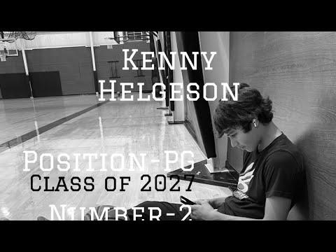 Video of Kenny Helgeson c/o 2027 highlights 8th Grader