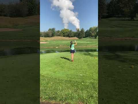 Video of 2022-09-17 Linfield GC-8Iron Par 3 11th hole