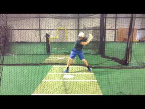 Video of Gage Messbarger SS Oak Park HS 2017 (batting side view)