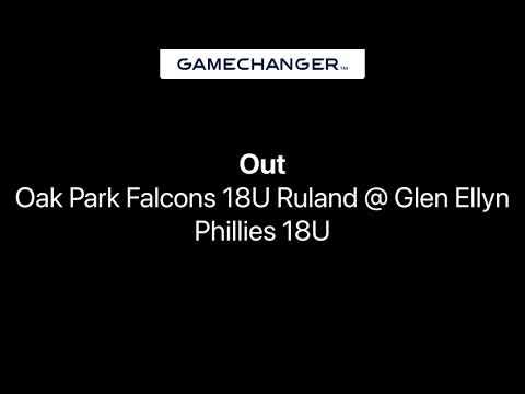 Video of Gartner Pitching, Fielded Line Drive Oak Park Falcons @ Glen Ellyn Phillies 18U 06/18/23