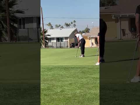 Video of Birdie putt 