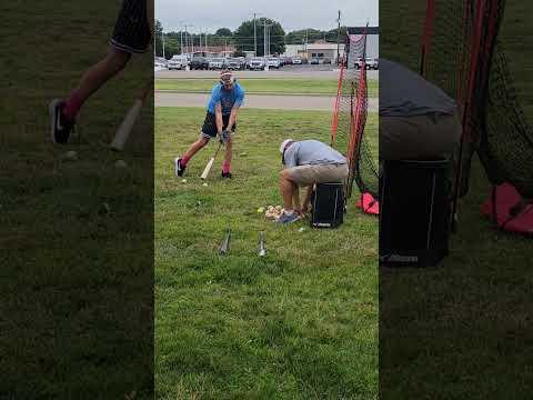 Video of Ethan Luck BP on game day