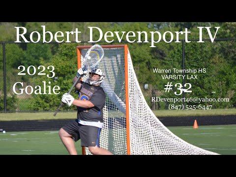 Video of Robert Devenport IV-2023 LAX GOALIE-2021 WTHS Varsity (reg) Season