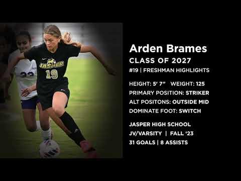 Video of Arden Brames - 2023 Fall High School Freshman Highlights - College Striker Recruiting Video - Class
