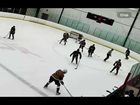 Video of 2024 EHL Combine Jordan #14 Gold scores in front of net