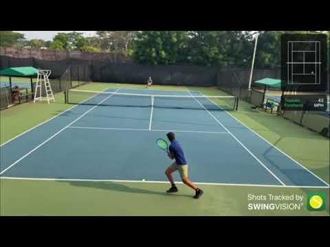 Video of college tennis recruiting video (Matthew Cizmarik)