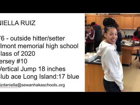 Video of Daniella Ruiz Outside Hitting Volleyball Highlights #2