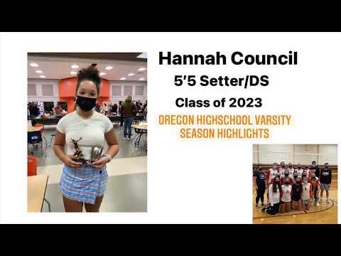 Video of Hannah Council 5,5 Setter Class of 2023