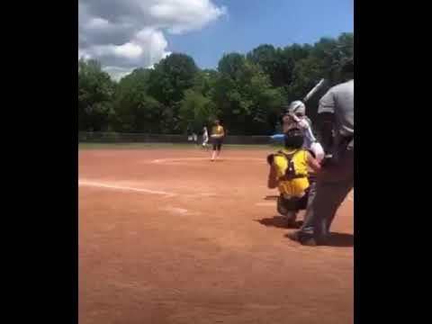 Video of Elly's softball, second base catch