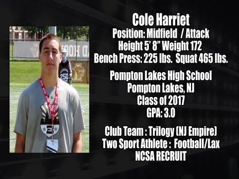 Video of Cole Harriet 2017 lacrosse highlight film 8/19/14